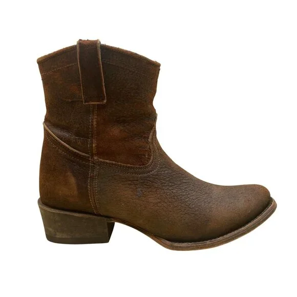 Corral Women’s Chocolate Lamb Abstract Short Western Boot Size 9 - Picture 1 of 13